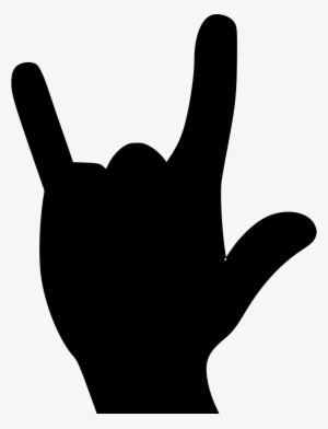 Fingers Png Icon Free Download Onlinewebfonts Com - Rock Hand Sign Silhouette Png #1765043