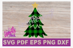 Svg Buffalo Plaid Christmas Tree With Star Shirt Sign - Scalable Vector Graphics #1765088
