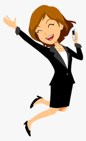 Mascot Animate - Business Woman Vector Png #1765189