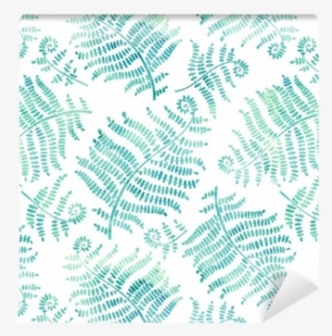 Vector Seamless Pattern With Watercolor Silhouettes - Watercolor Painting #1765472