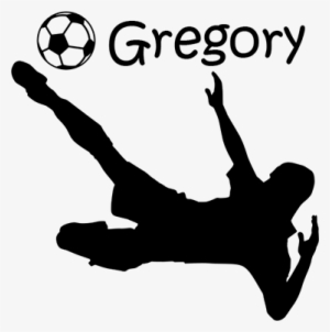 Vinilo Juvenil Personalizable Jugador Fútbol - Jugador Logo De Futbol #1765586