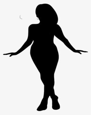 Plus Size Woman Silhouette At Getdrawings - Silhouette Plus Size Women #1765660