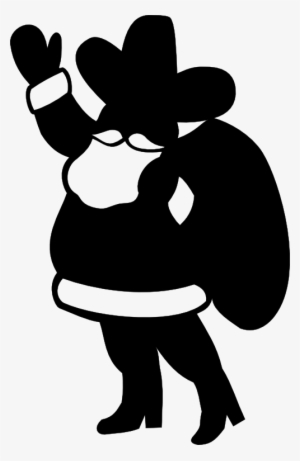 Cowboy Santa - Cowboy Santa Silhouette #1765740