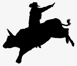 Bullrider Silhouette - Bull Riding Silhouette Png #1765746