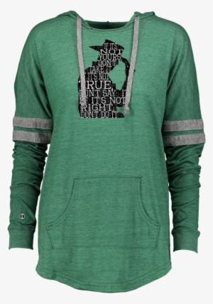 Cowboy Silhouette Black Ladies Hooded Low Key Pullover - Holloway Ladies' Hooded Low Key Pullover 229390 #1766037