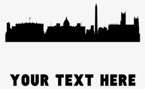 Washington Dc Skyline Silhouette Png - Washington Dc Cityscape Skyline Sticker #1766041 Washington Dc Skyline Silhouette Png - Washington Dc Cityscape Skyline Sticker #1766041