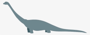 Blue, Silhouette, Dinosaur, Long, Neck, Tail, Reptile - Dinosaur With Long Tail #1766181