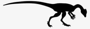 Velociraptor Silhouette Png - Dinosaur Silhouette Dilophosaurus #1766488