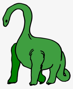 Green Long Necked Dinosaur Clip Art At Clker - Long Neck Dinosaur Clipart #1766596