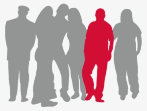 6 Oct - Standing People Red Png #1767007