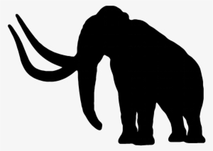 Elephant Silhouette Png - Mammoth Black #1767264