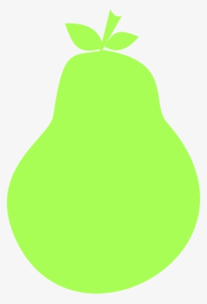 How To Set Use Green Pear Silhouette Clipart #1767488