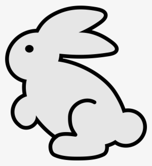 Easter Bunny Rabbit Download Black And White Free Commercial - Rabbit Black And White #1767736