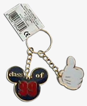Mickey Silhouette 1999 Disney Keychain Key Ring - Keychain #1767867