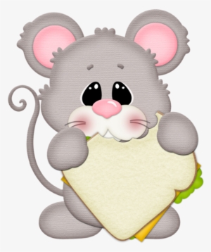 Silhouette Online Store, Paper Piecing, Clipart, Silhouette - Mouse Eating Corn Cartoon #1767903