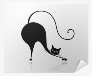 Funny Big Cat Silhouette For Your Design Poster • Pixers® - Black Cat Silhouette #1768141