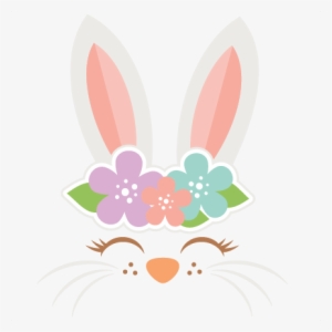 Easter Bunny Face Svg Cut Files Svg Scrapbook Cut File - Scalable Vector Graphics #1768359