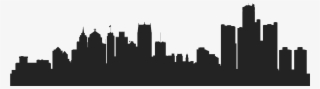 Book Your Ticket Now - Detroit City Skyline Silhouette #1768697
