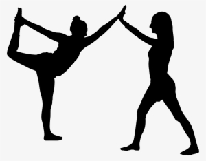 This Free Icons Png Design Of Cooperative Yoga Silhouette #1768699