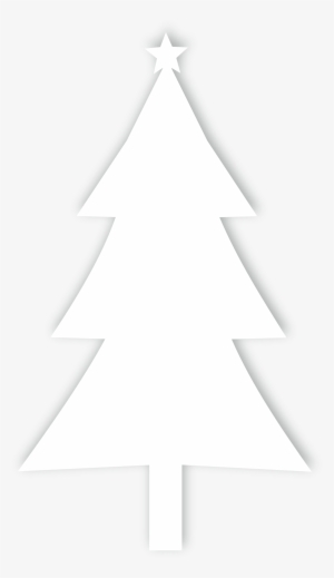 Christmas Tree Silhouette Black And White Stock - Christmas Day #1768703