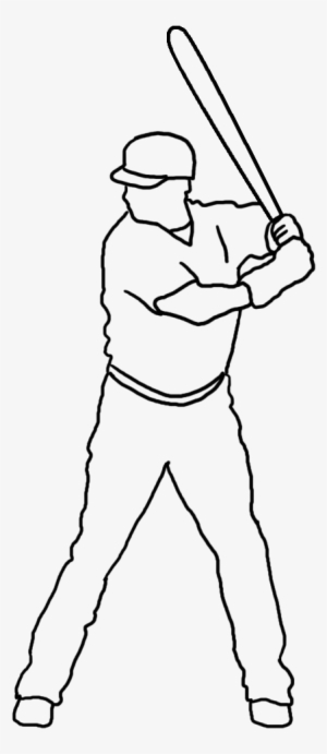 Silhouette Of Baseball Batter Png - Baseball Hitter With Transparent Background #1768917