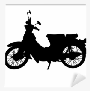 Vintage Motorcycle Silhouette Vector Wall Mural • Pixers® - Illustration #1768918