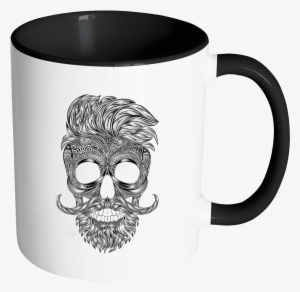 Silhouette Skull Accent Mug - Like My Men Like I Like My #1769367