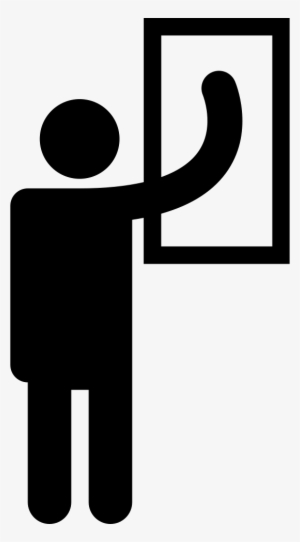 Man Standing Silhouette Cleaning A Window - Portable Network Graphics #1769634