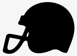 American Football Helmet Side View Black Silhouette - Black Football Helmet Logo #1769938