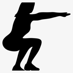 Graphic Black And White Library Silhouette Images At - Squat Clipart #1770020