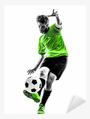 Soccer Football Player Young Man Kicking Silhouette - Football Status #1770151