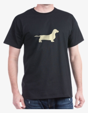 Dachshund Silhouette Cream T-shirt - Percussion Shirt #1770188