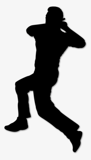 Cricket Bowler Silhouette Black - Cricket Bowling Clip Art - Free ...