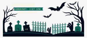 Grave Web Banner Horror - Cemetery #1770805