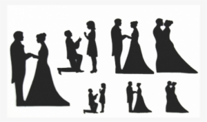 Patchwork Cutters Wedding Silhouette Set #1770982