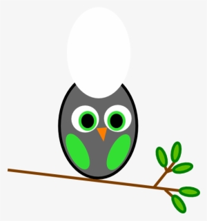 Cute Owl Silhouette Clip Art - Owl And Olive Branch #1771021
