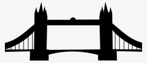 Clipart Train Bridge - London Bridge Silhouette Png #1771226