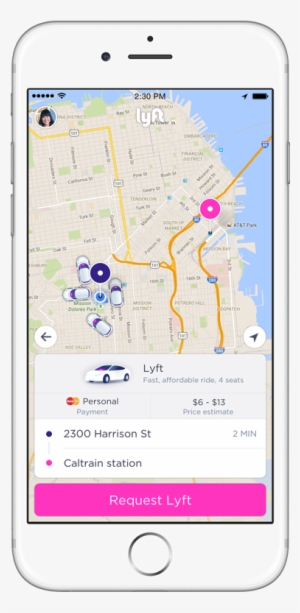 Lyft App Design - Mobile App #1773356