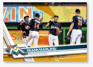 Miami Marlins 2017 Topps Baseball Series 1 Team Cards - Miami Marlins #1780685