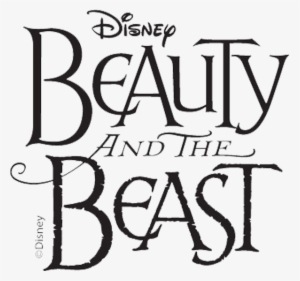 Beauty And The Beast Title Black On White Orange County - Beauty And The Beast Musical Png #1780736