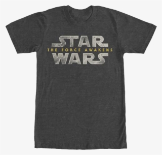 Star Wars The Force Awakens Logo T-shirt - Land Rover Defender Clothing #1782351