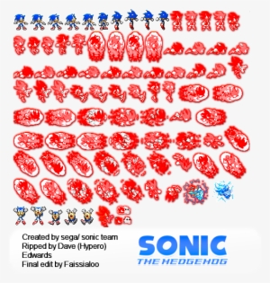 Sonic Sprite Sheet Transparent, HD Png Download - vhv