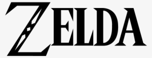 Legend Of Zelda - Legend Of Zelda Logo Black And White #1784511