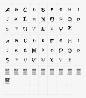 Font Characters - Font #1785712