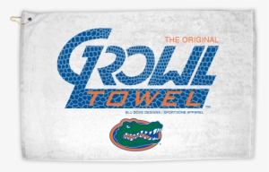 White Growl Towel With Blue Print - Florida Gators Face Tattoos 4ct #1786666