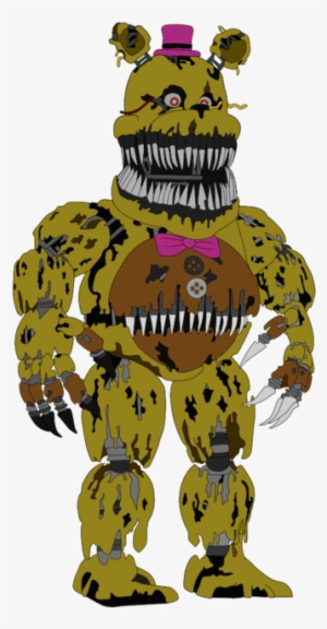 Picture Royalty Free Library Nightmare Five Nights - Fnaf 4 Fredbear Drawing #1786837