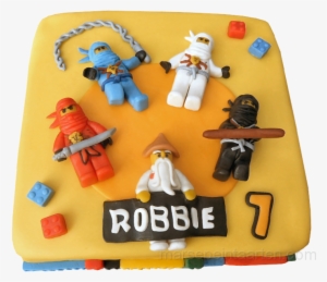 1 Lego Ninjago - Lego Ninjago Taart #1788758