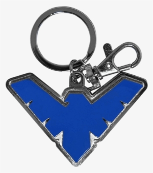 Blue Nightwing Emblem Keychain - Keychain #1789723