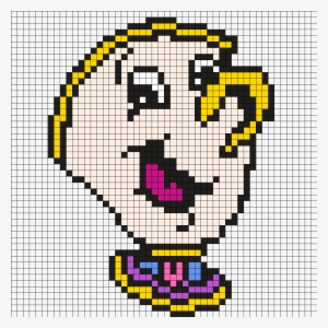 Chip From Beauty And The Beast Perler Bead Pattern - Pixel Art Beauty And The Beast #1789995