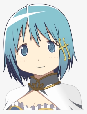 Png - Madoka Magica Sayaka Face #1790815